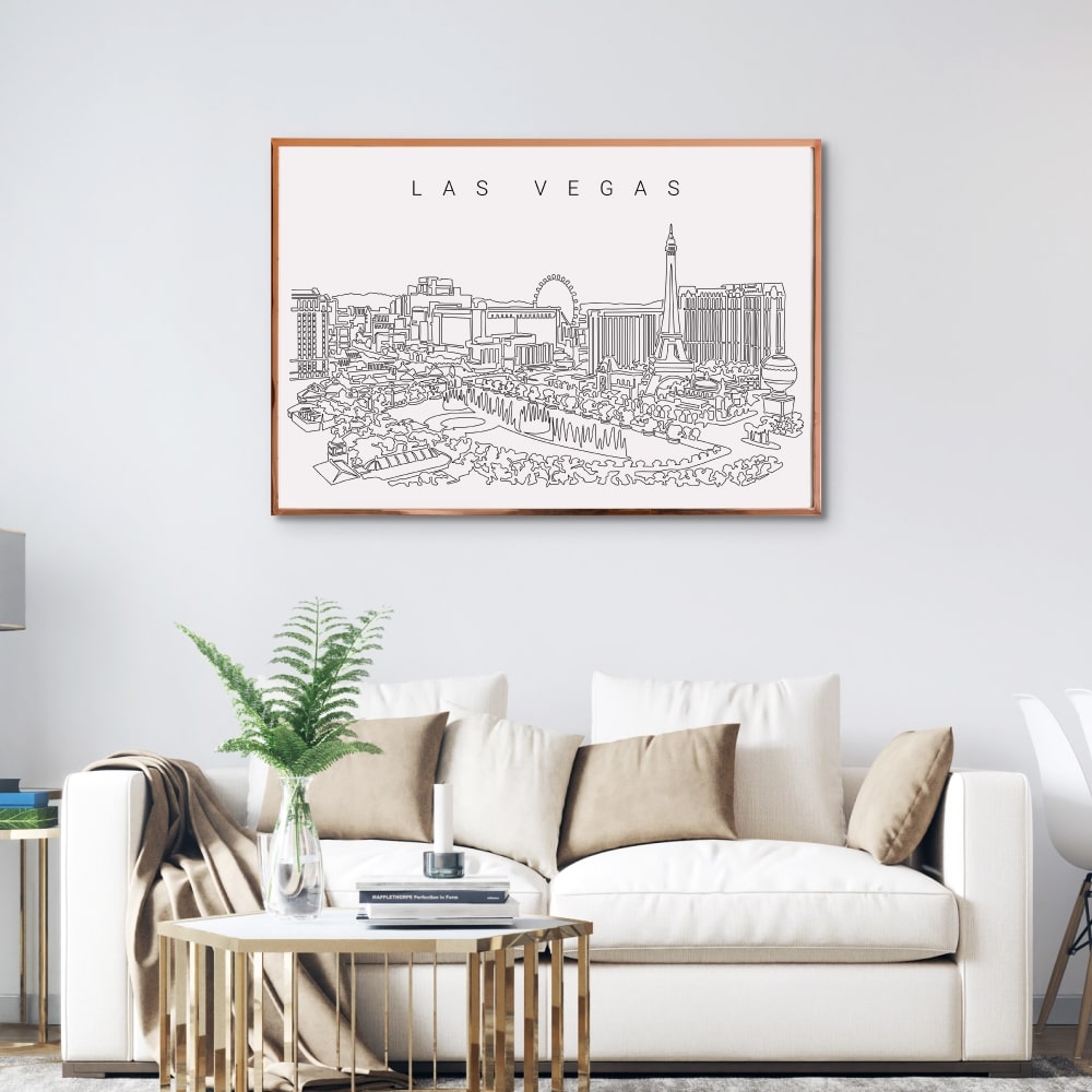 Upgrade Your Living Space with Stunning Las Vegas Skyline Wall Art