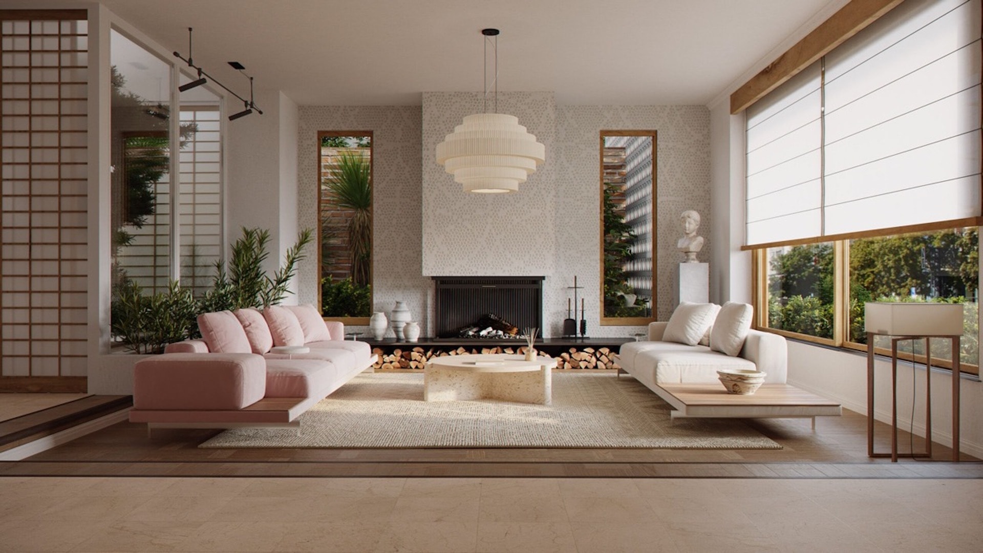 Japanese Interior Design Modern Living Room 